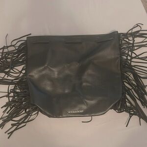 Victoria secret leather with fringe on side backpack